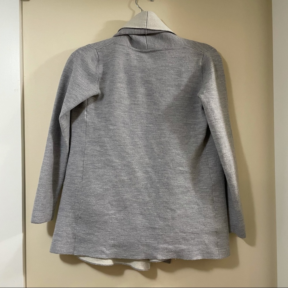 Babaton Beekman Merino Wool Open Cardigan in Grey - Picture 4 of 7